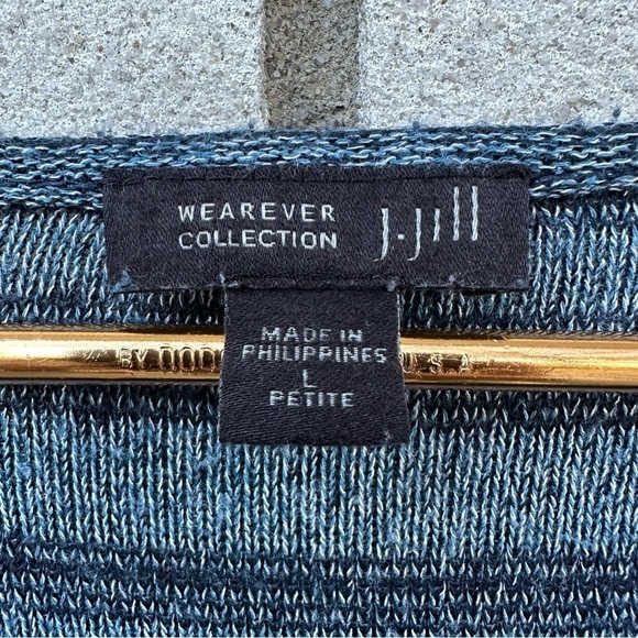 J. Jill Wearever Collection Knit Boat Neck Striped Sweater - Picture 4 of 9